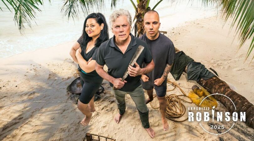 Expeditie Robinson-deelnemers Linda, Roelof en Nordin.