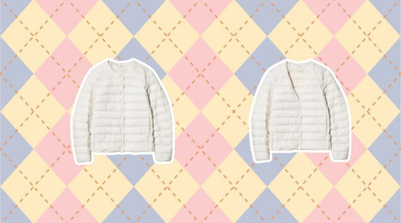 De jas van de Uniqlo.