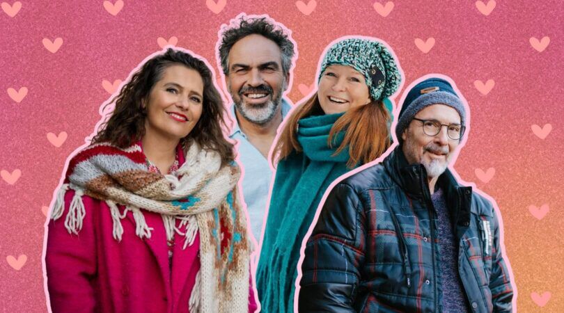 Claudia, Klaas, Elsje en Robin uit Winter Vol Liefde.