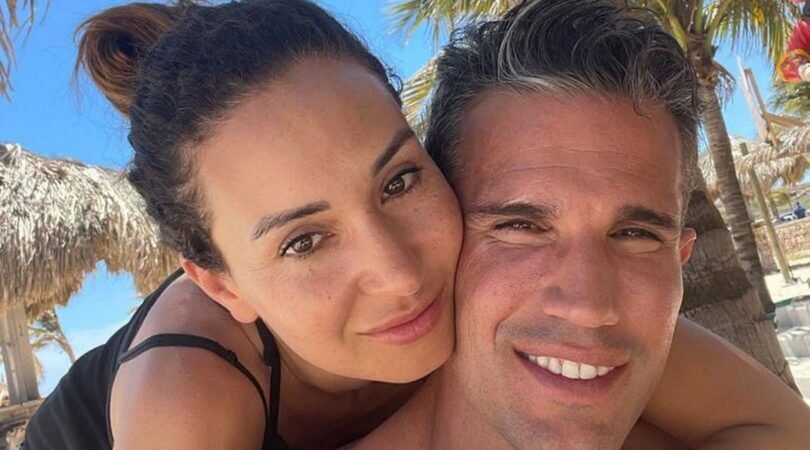 Bouchra en Robin van Persie in Aruba.