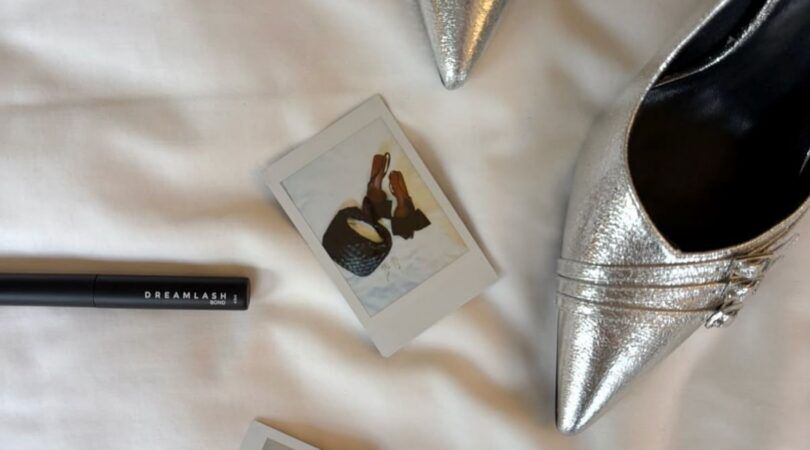 Metallic/zilveren hakken