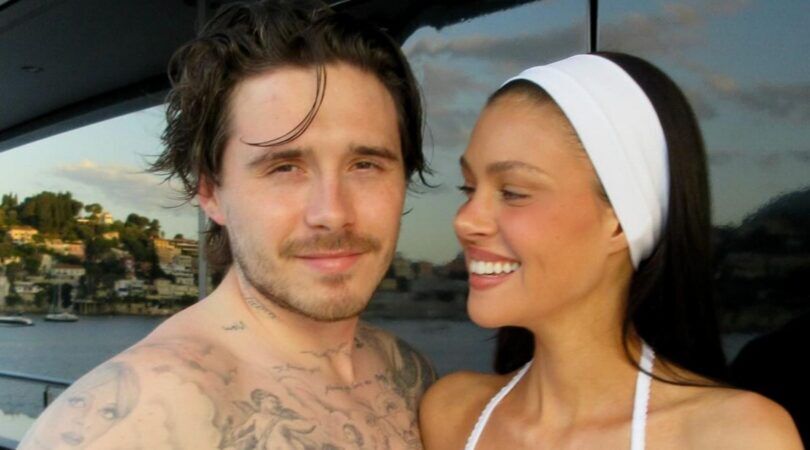 Foto van Nicola Peltz en Brooklyn Beckham.