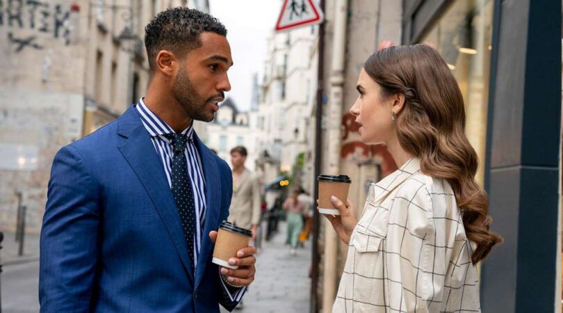 Emily en Alfie in Emily in Paris.