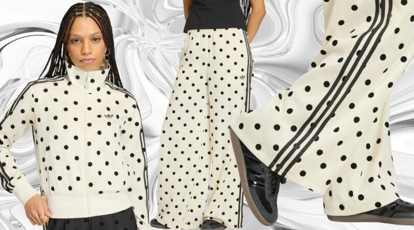 Polkadot-pak van Adidas.