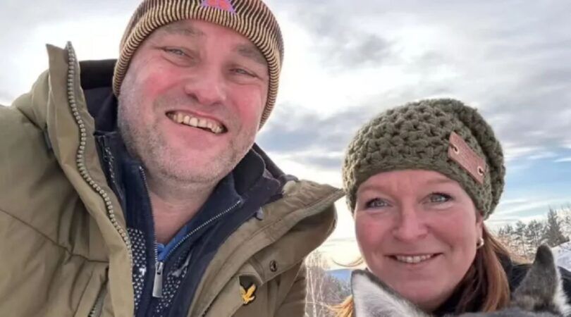 Gilbert en Elsje op een selfie