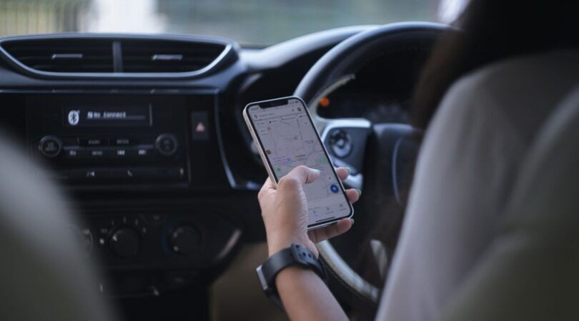 Google maps in de auto