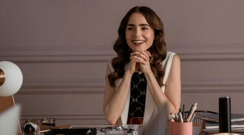 Lily Collins in Emily in Paris.