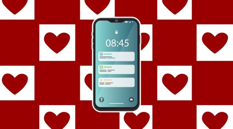 Illustratie van een telefoon.