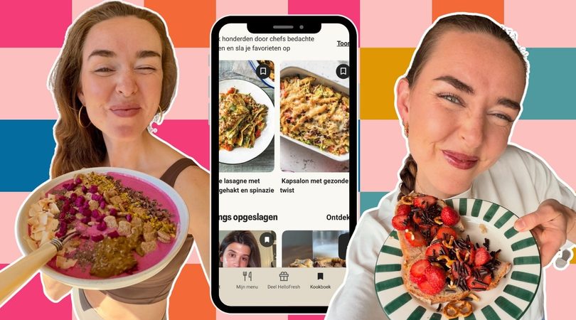 Veggilaine en de HelloFresh-app.