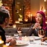 Huh Real Housewife-Djamila zit aan tafel bij Eating With My Ex met d&eacute;ze Temptation-ster