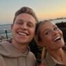 Selfie van Frenkie de Jong en zijn vriendin.