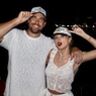 Een foto van Travis Kelce samen met Taylor Swift.