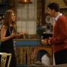 Ross en Rachel die ruzie maken.
