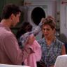 Ross en Rachel in de wasserette.