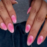 pink aura nails