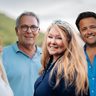 Caroline, Paul, Mireille en Timothy in B&B Vol Liefde.