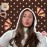Merel met een polka dot achtergrond en stickers
